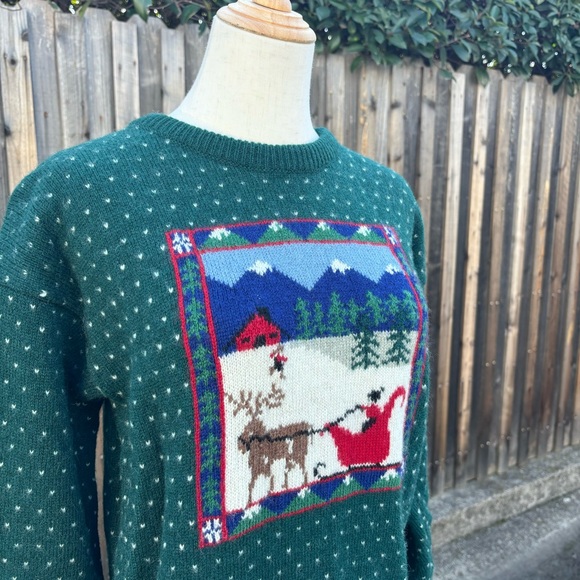Christmas Wool Sweater with motif - Picture 2 of 3